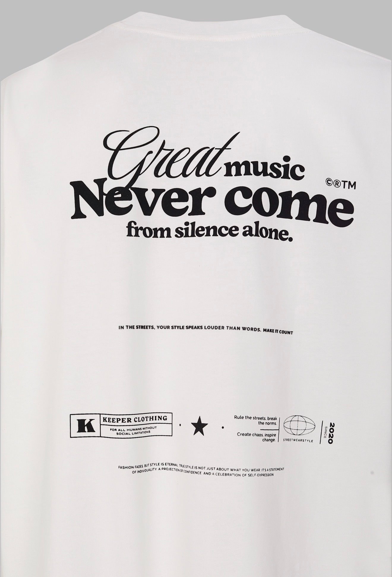 CAMISETA MUSIC. Oversize